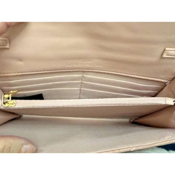 Studio BADGLEY MISCHKA QUILTED CONVERTIBLE CROSSBODY BAG BLUSH PINK Gold NWT $99 - Picture 7 of 9